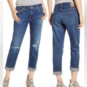 AG Adriano Goldschmied Ex Boyfriend Slouchy Slim Distressed Jeans 30